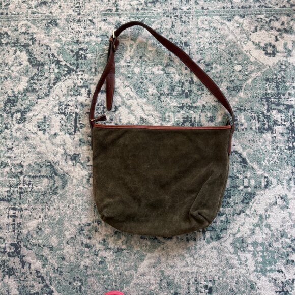 GH BASS SUEDE CROSS BODY BAG PREOWNED - Picture 8 of 9